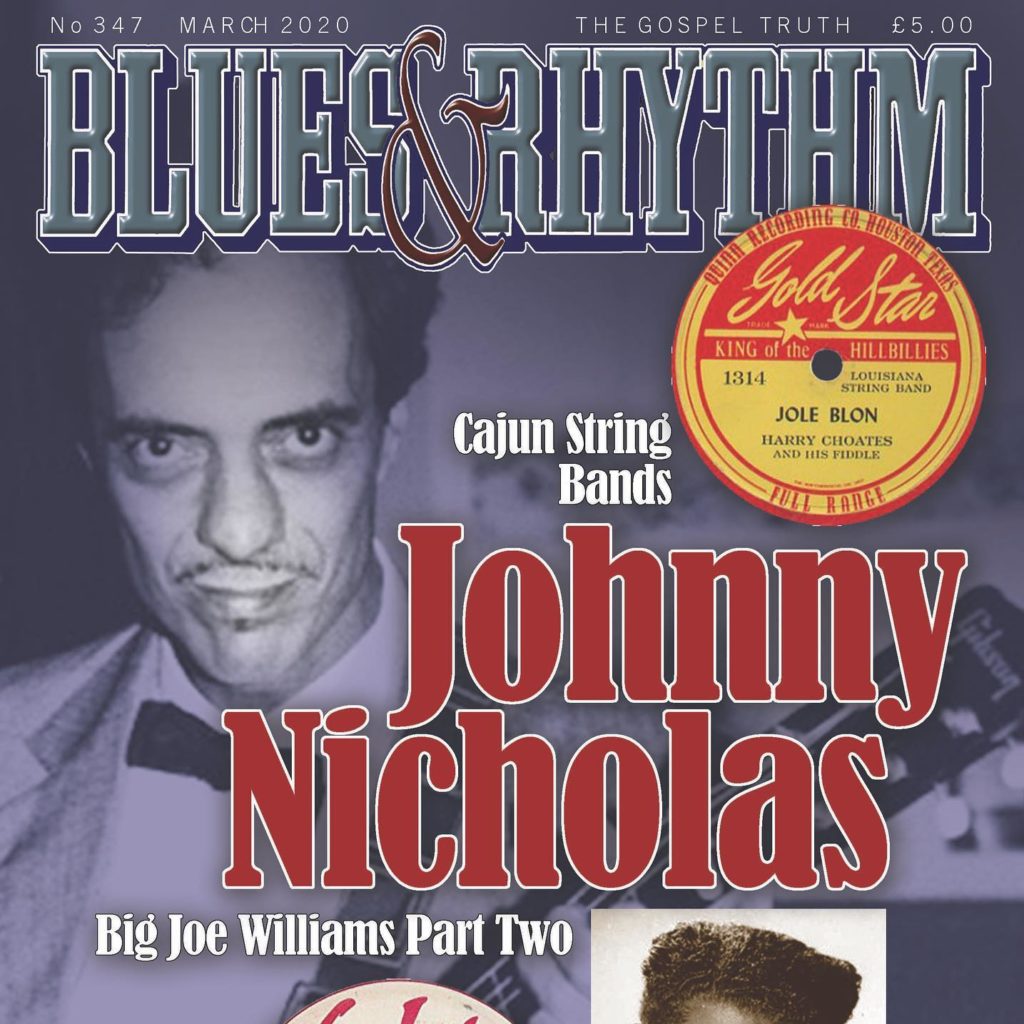 Blues and Rhythm Magazine Honors Johnny Nicholas